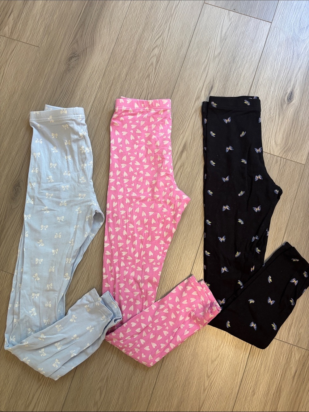 Set of 3 girls leggings size L (10-12)